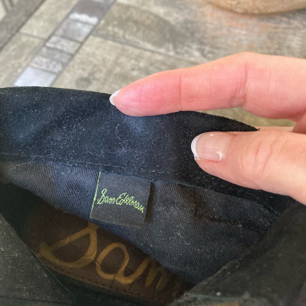 Sam Edelman Black Suede Fringed booties - Picture 4 of 6